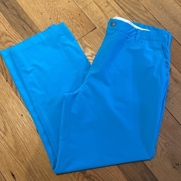 Short Par 4 Stretch Golf Pants Blue W38 L30 - Picture 1 of 8